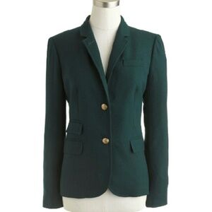 J. Crew Schoolboy Blazer in Pack Green, Size 4